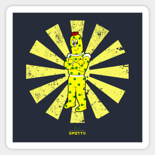 Spotty Retro Japanese SuperTed Sticker